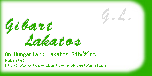 gibart lakatos business card